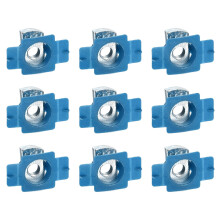 30 Pcs Nylon Strut Cone Nut, M10x1.5mm Nylon Channel Squeeze Nut with Twist Tab for Strut Channel Support Systems Solar Panels Mounting