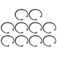 10Pcs 48mm Internal Retaining Ring Circlip, 65 Mn Metal Internal Circlip Snap Rings C-Clips for Grooved Shafts Studs, Black