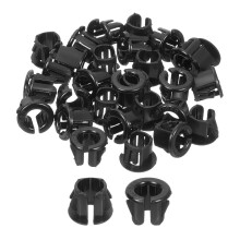 Cable Snap Bushing Grommets, 50Pcs 9mm/0.35" Mounting Dia Nylon Snap Bushing Grommet, Round Snap in Cable Hose Bushing for Various Cables Tubes Wire,