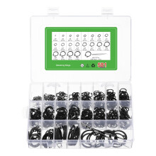 581 Pcs External Retaining Rings, 21 Sizes 65Mn Carbon Steel External Circlip Snap Rings Assortment Kits with Metal Tweezer Round Wire Snap Rings for