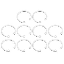 10Pcs 47mm Internal Retaining Ring Circlip, 304 Stainless Steel Internal Circlip Snap Rings C-Clips for Grooved Shafts Studs, Silver Tone
