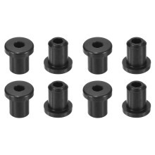 46Pcs Rubber Grommets 3/16"(5mm) Drill Hole, 1/8"(3mm) ID Hole Top Hat Grommet Black Silicone Rubber Hole Plug Gasket for Wiring, Automotive