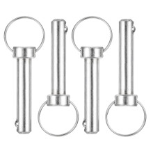 4Pcs 10mmx45mm Quick Release Pins, Carbon Steel Marine Hardware for Marine Mountain Seat, Ship Outfitting, Shipbuilding, Blue White
