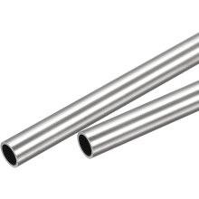 2Pcs 304 Stainless Steel Tube, OD 10mm x 1mm Wall Thick 400mm Length Capillary Metal Tubing for Industry Machinery