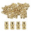 30pcs M4 Threaded Inserts Brass Heat Set Insert M4x10mm, OD 6mm Knurled Insert Nuts, 3D Printing Brass Nuts Female Threaded Inserts Nuts 1