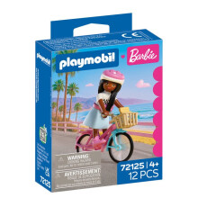 PLAYMOBIL 72125 Barbie Brooklyn and her bike, 12 pieces, Suitable for ages 4 and up