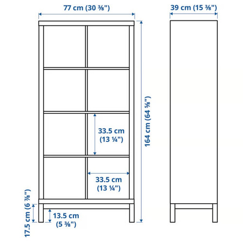 IKEA KALLAX 8 Cube Unit with Underframe 77x164 2