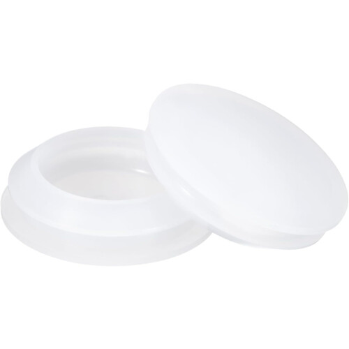 8Pcs Silicone Plugs, 25-27mm Hole Size, Translucent