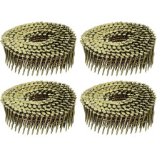 1600 Count Siding Nails 1-1/2" x 0.083" 15-Degree Ring Shank Full Round Head Collated Wire Coil for Lath and Sheathing Materials