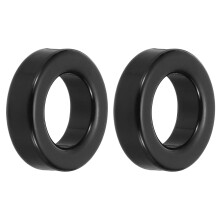 2Pcs Toroid Core, 22x36x13mm Iron Ferrite Chokes Ring Power Toroidal Transformer to Stabilize Signal Transmission Resist Electromagnetic Interference,