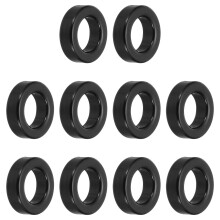10Pcs Toroid Core, 23x36x13mm Iron Ferrite Chokes Ring Power Toroidal Transformer to Stabilize Signal Transmission Resist Electromagnetic Interference