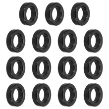 15Pcs Toroid Core, 23x36x13mm Iron Ferrite Chokes Ring Power Toroidal Transformer to Stabilize Signal Transmission Resist Electromagnetic Interference
