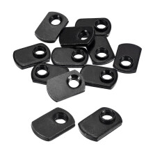 Slide in T-Nut with Offset Thread, 25Pcs 5/16"-18 Carbon Steel Zinc-Plating Nuts for T Track Extrusions