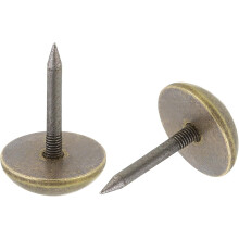 40Pcs Solid Brass Tacks, 18 mm Retro Upholstery Nails Tack for Furniture Decorative Push Pins for Sofa Wall Hanging, Bronze Color