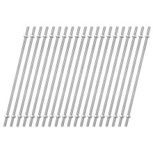 20pcs 8/32 Inch M4 Threaded Rods with 40pcs Hex Nuts 6 Inch 304 Stainless Steel Full Threads Right-Hand Thread for Hangers, U-Bolts, and Beaded Garden