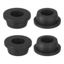 4Pcs 5/8" ID, 1" Drill Hole Rubber Grommets, Top Hat Grommets Firewall Hole Plug Fit 16mm Wire for Vinyl Tubing in Hydroponic Irrigation Systems, Blac