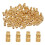 50pcs M3 Threaded Inserts Brass Heat Set Insert M3x10mm, OD 5mm Knurled Insert Nuts, 3D Printing Brass Nuts Female Threaded Inserts Nuts 1