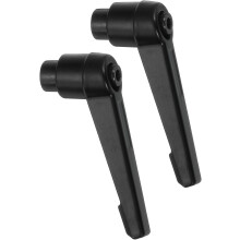 2Pcs M5 Adjustable Knobs Handle Female Thread Push Button Ratchet Quick Release Locking Rotating Bolt for Lathe Machinery, Black