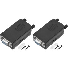 D-sub Connector DB15 Female Socket 15-pin 3-Row Female Serial Port Terminal Breakout Block Adapter with Screw for Mechanical Equipment CNC Computers
