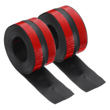 126"1.5" Caulk Tape Waterproof Tape Not Go Moldy Self Adhesive Shower Tape Caulk Strips for Kitchen Countertop,Bathroom Toilet Floor Black 2Pcs