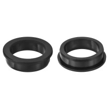 2Pcs Rubber Grommets 2-1/4"(57mm) Drill Hole, 1-7/8"(47mm) ID Hole Top Hat Grommet Black Silicone Rubber Hole Plug Gasket for Wiring, Automotive