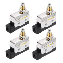 Limit Switch Roller Plunger D4MC-5000 Mount 1NC+1NO 3D Printer Door Switch Metal Momentary Switch 4 Pcs