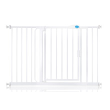 (Blanco, 125.4cm - 132.4cm) Bettacare Puerta Para Mascotas con Cierre Automático