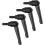 4Pcs M6 x 16mm Adjustable Knobs Handle Male Thread Push Button Ratchet Quick Release Locking Rotating Bolt for Lathe Machinery, Black 1