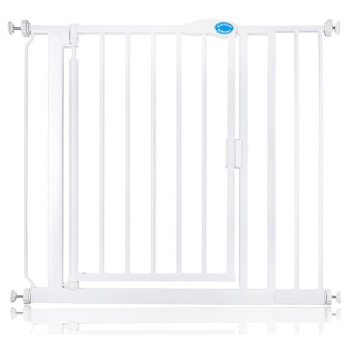 (Blanco, 89.4cm - 96.4cm) Bettacare Puerta Para Mascotas con Cierre Automático