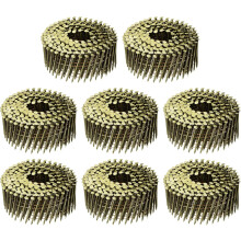 2400 Count Siding Nails 2" x 0.091" 15-Degree Ring Shank Full Round Head Collated Wire Coil for Lath and Sheathing Materials