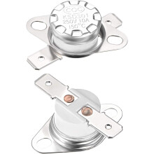 KSD301 Thermostat 150C/302F 10A Normal Closed N.C Adjust Snap Disc Temperature Switch for Microwave,Oven,Coffee Maker 2pcs,Ceramic Material