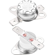 KSD301 Thermostat 175C/347F 10A Normal Closed N.C Adjust Snap Disc Temperature Switch for Microwave,Oven,Coffee Maker 2pcs,Ceramic Material