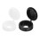 150Pcs Plastic Hinged Screw Cover Caps, Black/White 1