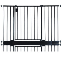 (Black, 109.4cm - 115.4cm) Bettacare Extra Wide Hallway Pet Gate