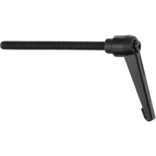 M8 x 100mm Adjustable Knobs Handle Male Thread Push Button Ratchet Quick Release Locking Rotating Bolt for Lathe Machinery, Black