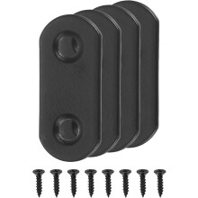4 Set Flat Repair Plates, 0.63 x 1.42 Inch Stainless Steel Flat Straight Brace Bracket Mending Joining Plates with Screws for Fixing Wooden Furniture