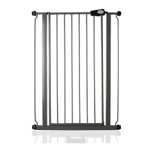 (Slate Grey, 81.4cm - 89cm) Safetots Extra Tall Pressure Fit Gate
