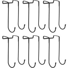 Cabinet Hooks,6pack 5.9" - Over The Door Drawer Cabinet Hook, Multi-Purpose Hooks for Kitchen, Bathroom, Drawers, Closet (Black)
