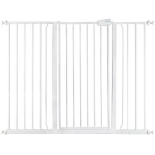 (Blanco, 126.7cm - 134.3cm) Safetots Puerta Extra alta de Seguridad de Metal con Ajuste a Presión