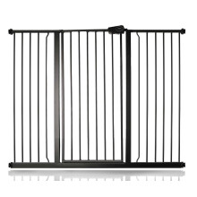 (Slate Grey, 113.8cm - 121.4cm) Safetots Extra Tall Pressure Fit Gate