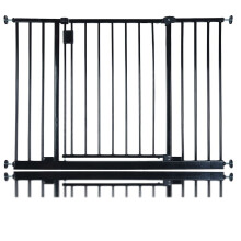 (Black, 103.2cm - 109.2cm) Safetots Extra Wide Hallway Baby Gate