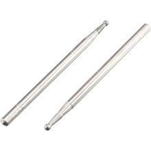 2.35mm Shank 1.5mm Dia Diamond Head Ball Shaped Grinding Mounted Point Bit 20pcs