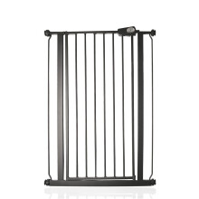 (Negro mate, 68.5cm - 75cm) Bettacare Barrera Alta de Seguridad Para Niños y Mascotas