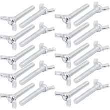M6x35mm Thread Metal Butterfly Wing Nut Metric Screws Bolt 20pcs