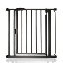 (Negro mate, 75cm - 82cm) Bettacare Puerta Para Mascotas con Cierre Automático