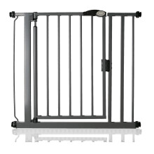 (Gris grafito, 82.2cm - 89.2cm) Bettacare Puerta Para Mascotas con Cierre Automático