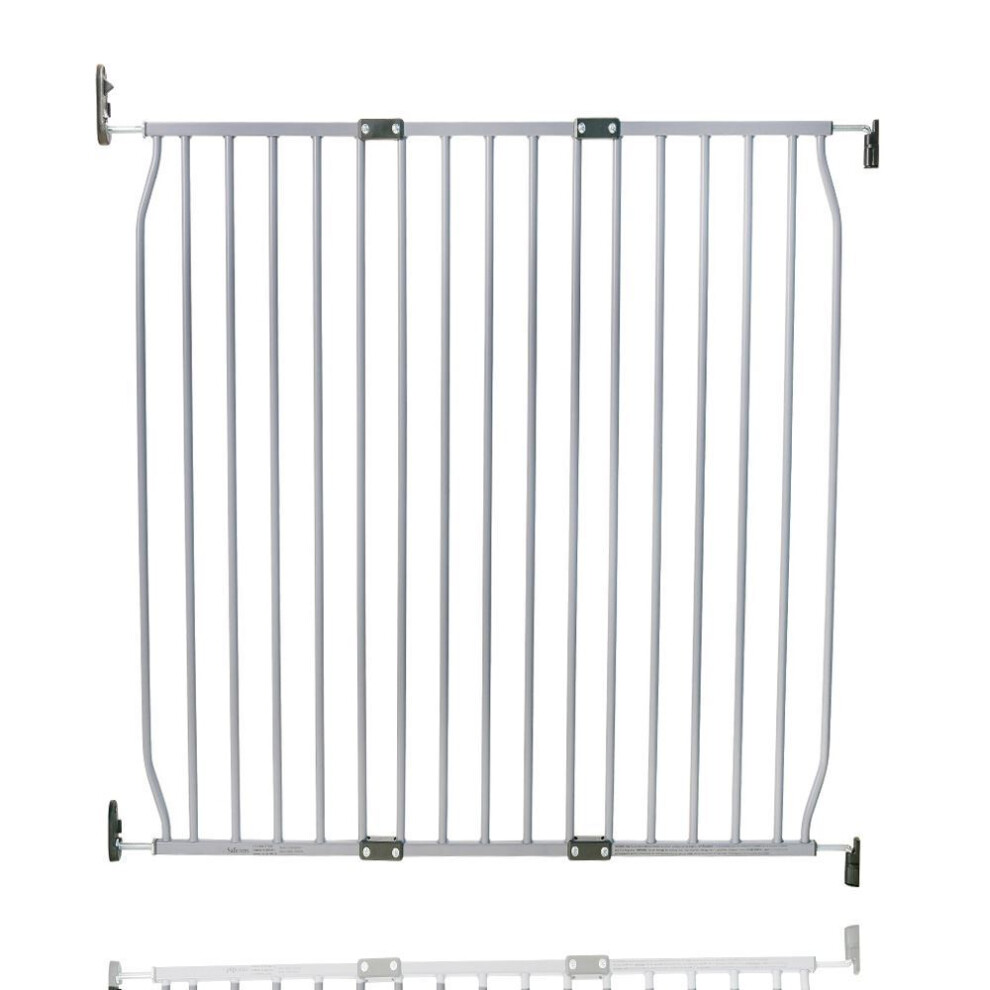 Safetots (100Cm - 110Cm, Grey) Eco Screw Fit Baby Gate