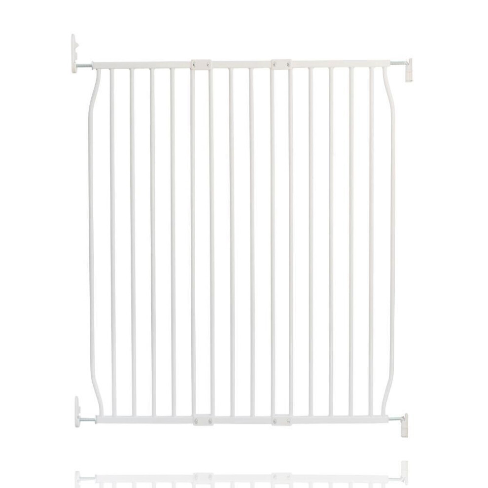 Safetots (90Cm - 100Cm, White) Eco Screw Fit Baby Gate