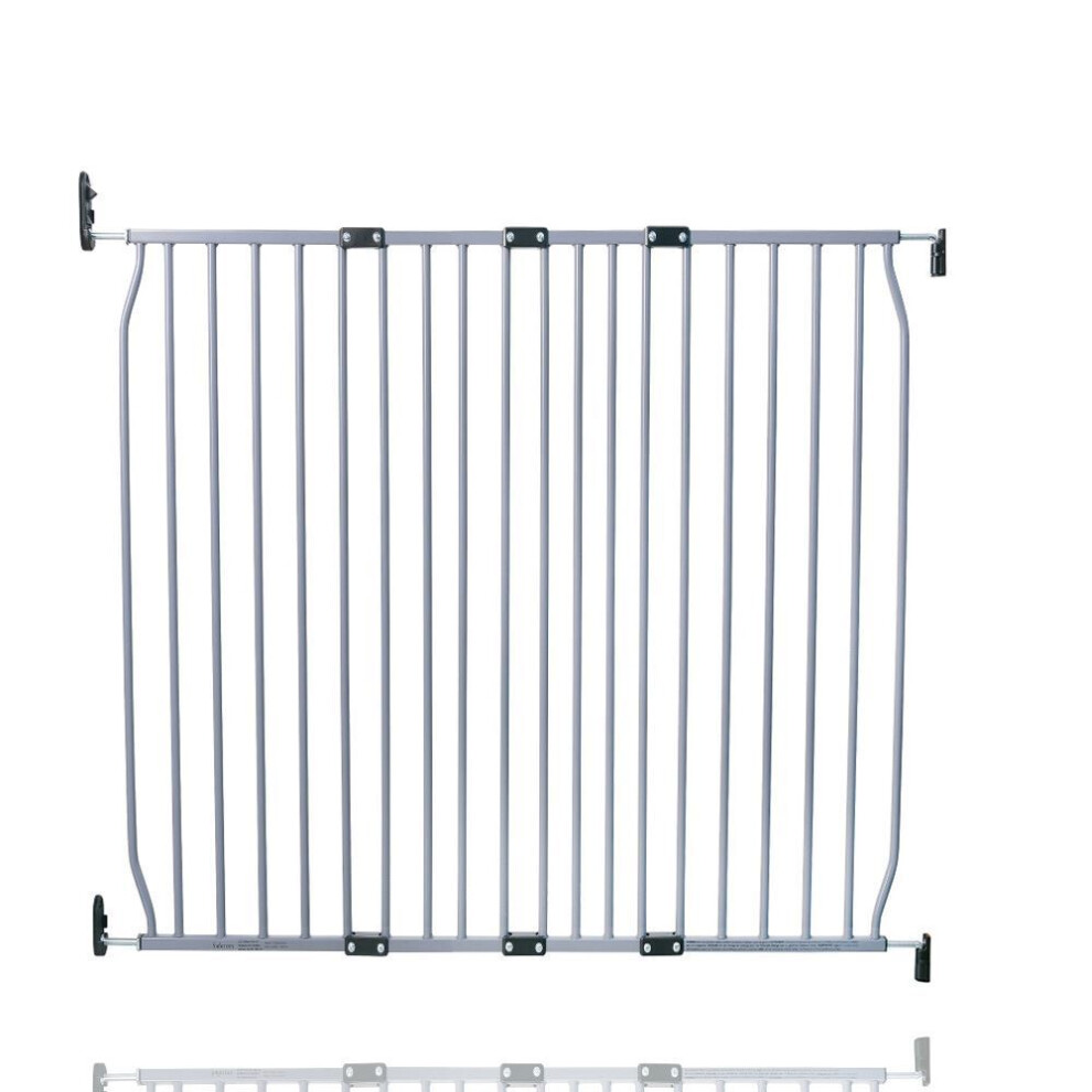 Safetots (110Cm - 120Cm, Grey) Eco Screw Fit Baby Gate