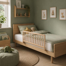 (Natural) Safetots Wooden Bed Rail